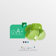 Modern abstract geometric info banner N288