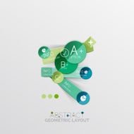 Modern abstract geometric info banner N289