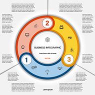 ring numbered template with text area on three positions