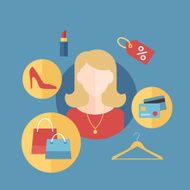 Beautiful Women Infographic Symbols