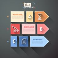 Flat infographic design N4
