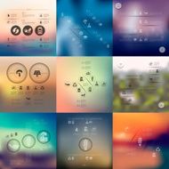 ecology infographic with unfocused background N30