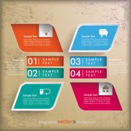 4 Colored Rectangles Infographic 2 Holes