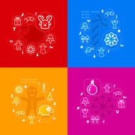 Christmas sticker infographic N21