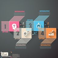 Flat infographic design N5