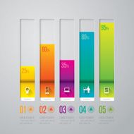 Infographics vector design template N178