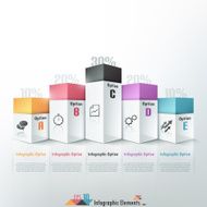 Modern infographics options banner N339