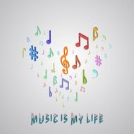 music services isometric style vector illustration