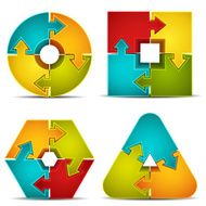 Puzzle infographic N5