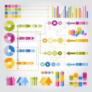 Colourful infographics