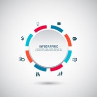 Business infographics template Vector illustration N9