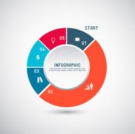 Business infographics template Vector illustration N10