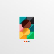 Modern abstract geometric info banner N304