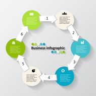 Modern vector info graphic for business project N120