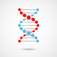 Medical dna connection molecular vector infographic icon element