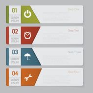 Infographic Design number banners template graphic or website layout N22