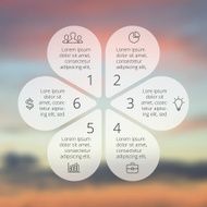 Circle line infographic Template for cycle diagram graph presentation and N13