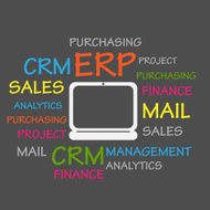 Enterprise Resource Planning ERP Word Cloud