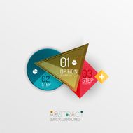 Geometric abstract shape infographic layouts N64