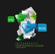 Vector fresh business abstract infographic N120