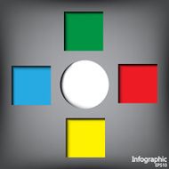 Infographic background circle information