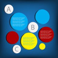 Infographic background circle information N2