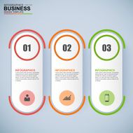 Abstract 3D digital business Infographic N23