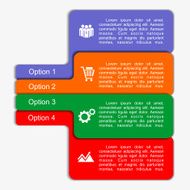 Infographics with elements and icons Vector illustration N2