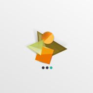 Modern abstract geometric info banner N368