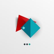 Modern abstract geometric info banner N369