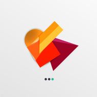 Modern abstract geometric info banner N370