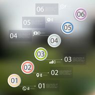 Abstract infographic pattern for business blurred vector