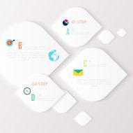 Vector colorful info graphics for your business presentations N187