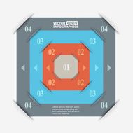 Abstract paper infografics N19