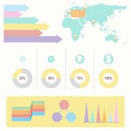 Infochart with colourful graphs