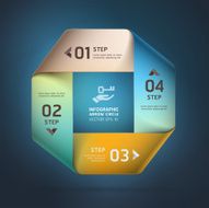 Modern Infographics infinite origami style