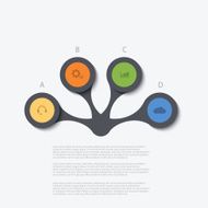 Vector modern circle infographic background N3