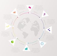 Abstract digital illustration Infographic N11