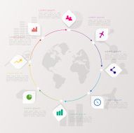 Abstract digital illustration Infographic N12