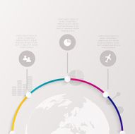 Abstract digital illustration Infographic N13