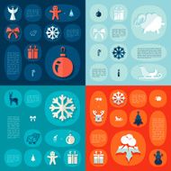Christmas flat infographic N58