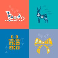 Christmas flat infographic N59