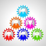 Teamwork clip-art illustration N3
