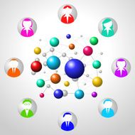 Network clip-art illustration