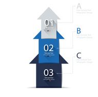 Abstract arrow infographics