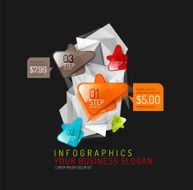 Vector fresh business abstract infographic N126