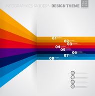 Vector banner Infographic timeline template with icons
