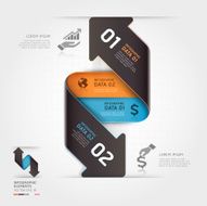 Abstract business arrow infographics template N2