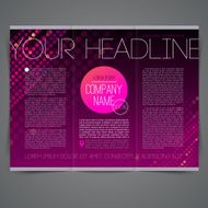 Template abstract leaflet page design
