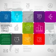 Infographic squares background design illustration steps templa